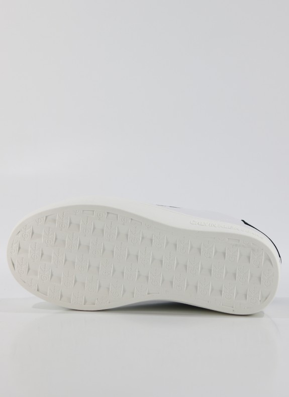 Zapatillas Calvin Klein Classic Cupsole Laceup Low LTH blanco