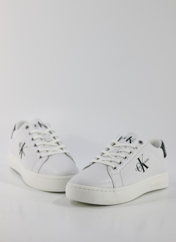 Zapatillas Calvin Klein Classic Cupsole Laceup Low LTH blanco