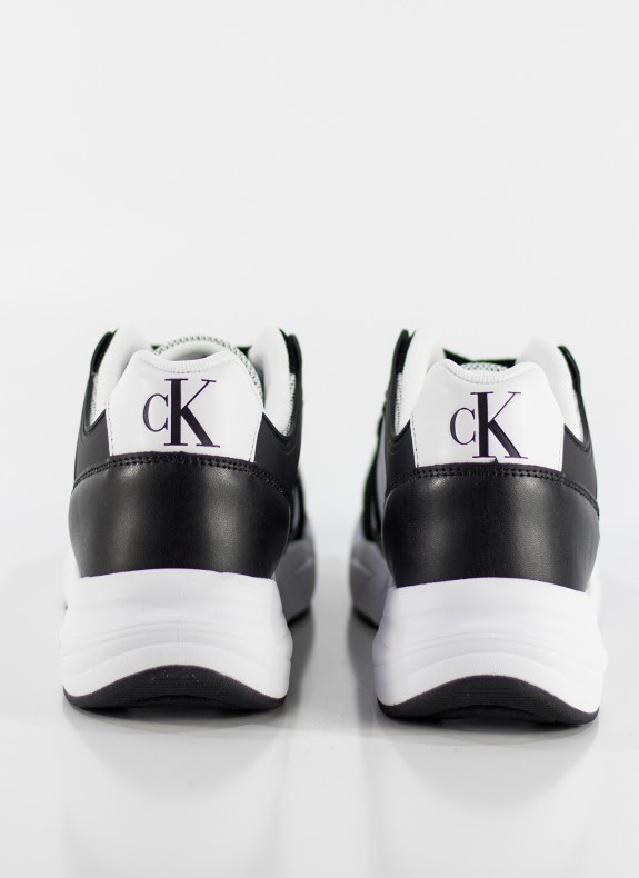 Zapatillas Calvin Klein Retro Tennis Laceup Mix LTH Negro