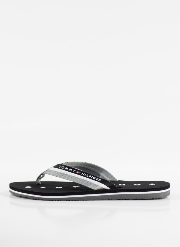 Chanclas Tommy Hilfiger Tommy Loves Ny Beach Sandal negro