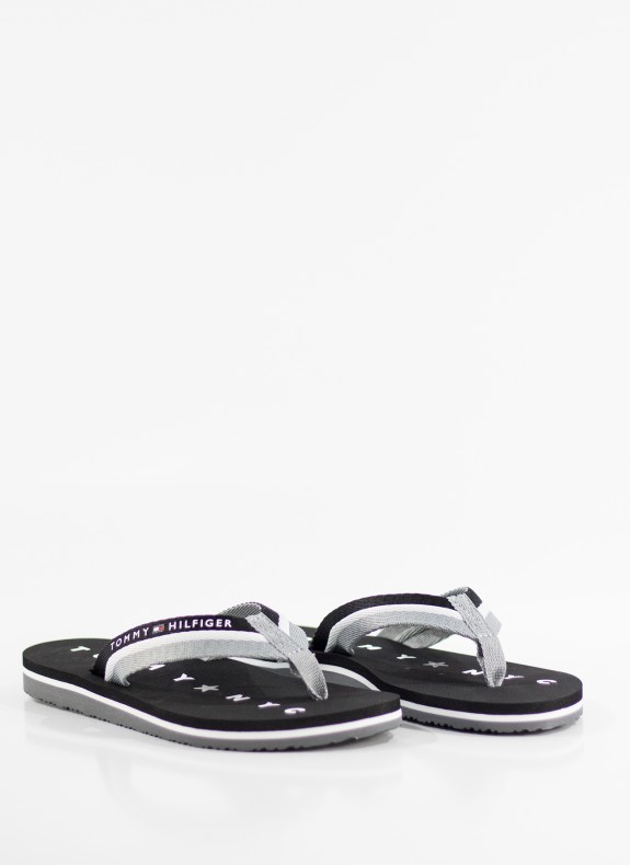 Tongs Tommy Hilfiger Tommy Loves Ny Sandale de plage noire