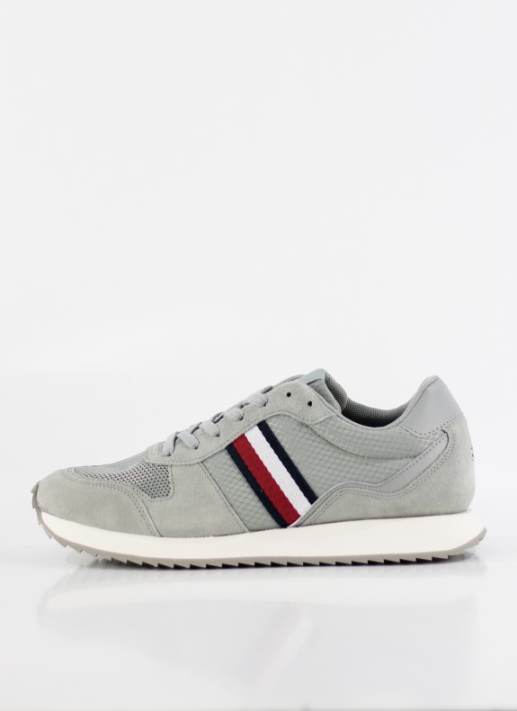 ZAPATILLAS TOMMY HILFIGER RUNNER EVO MIX GRIS
