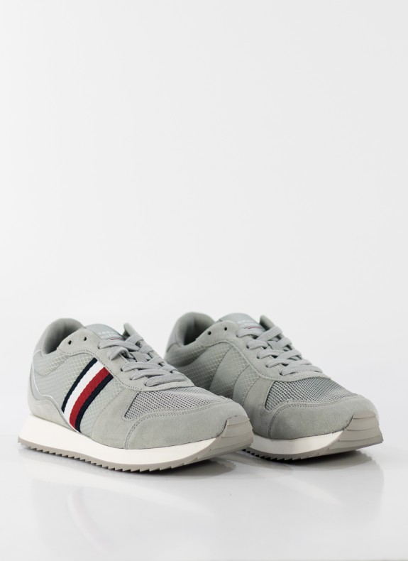 ZAPATILLAS TOMMY HILFIGER RUNNER EVO MIX GRIS