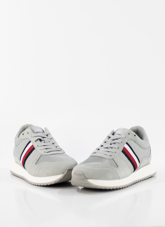 ZAPATILLAS TOMMY HILFIGER RUNNER EVO MIX GRIS