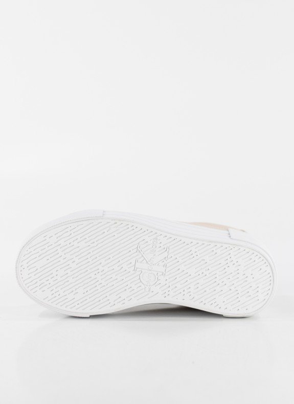 BASKETS CALVIN KLEIN BOLD VULC FLATFORM LACEUP LTH WN NUDE