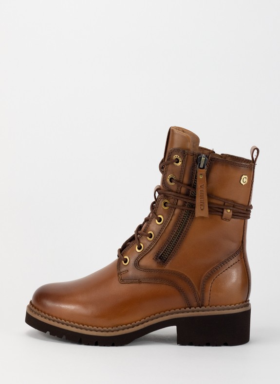 Bottines CARMELA couleur camel pour femme