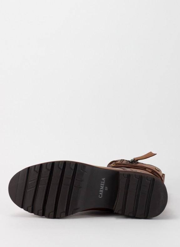 Botines CARMELA cor camel para mulher