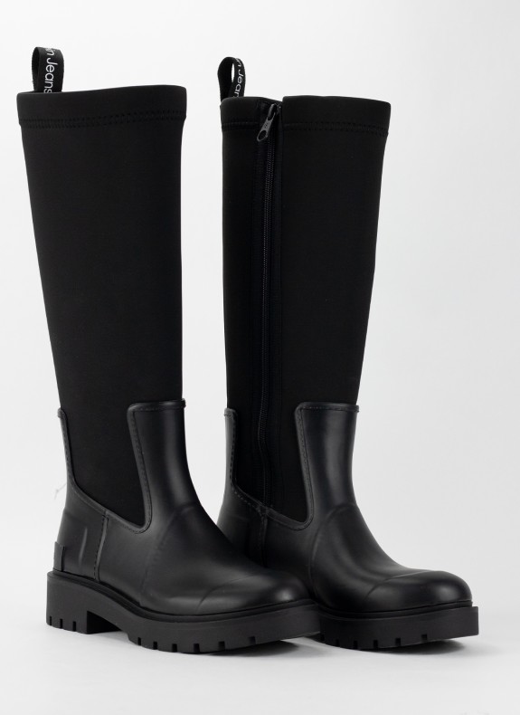 BOTAS CALVIN KLEIN HIGH RAINBOOT NEOPRENE WN NEGRO