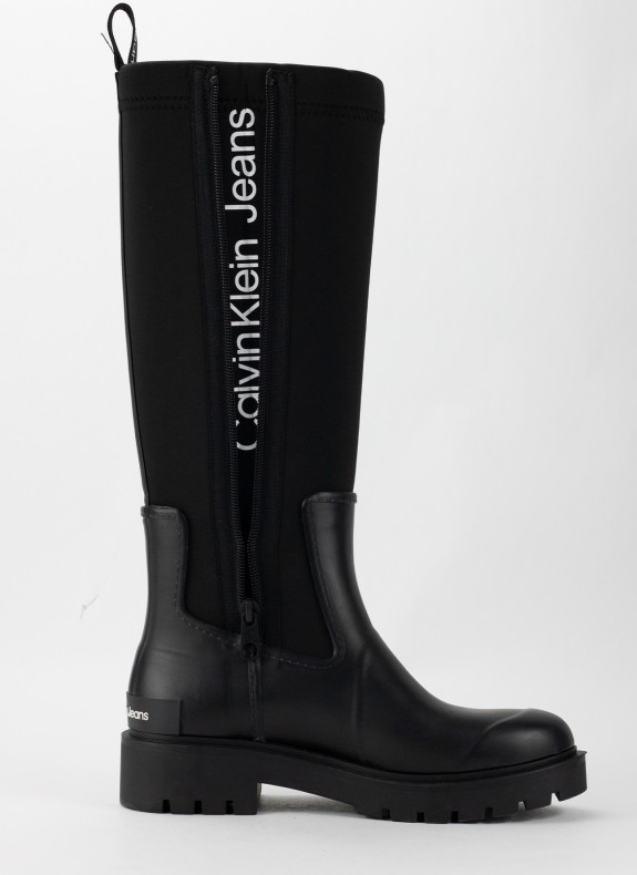 BOTAS CALVIN KLEIN HIGH RAINBOOT NEOPRENE WN NEGRO
