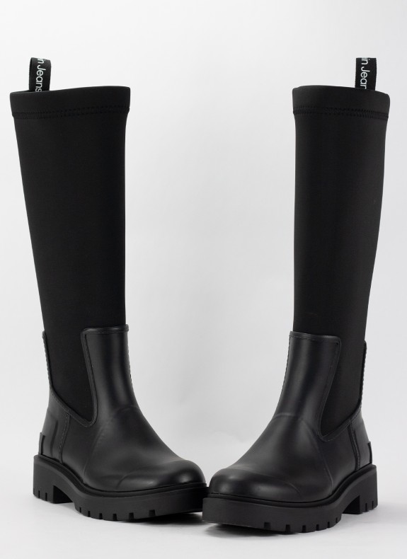 BOTAS CALVIN KLEIN HIGH RAINBOOT NEOPRENE WN NEGRO