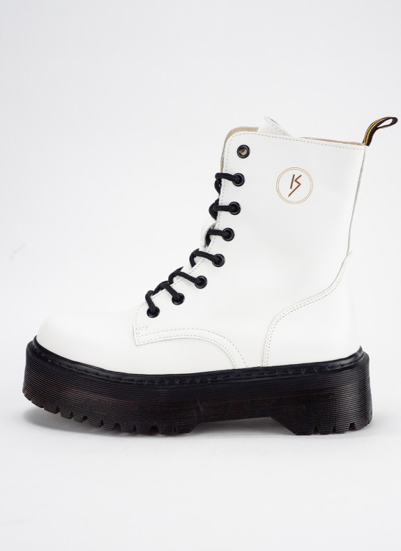 Botines KESLEM em cor branca para mulher