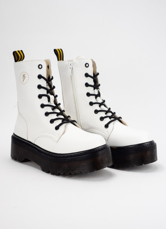 Botines KESLEM em cor branca para mulher