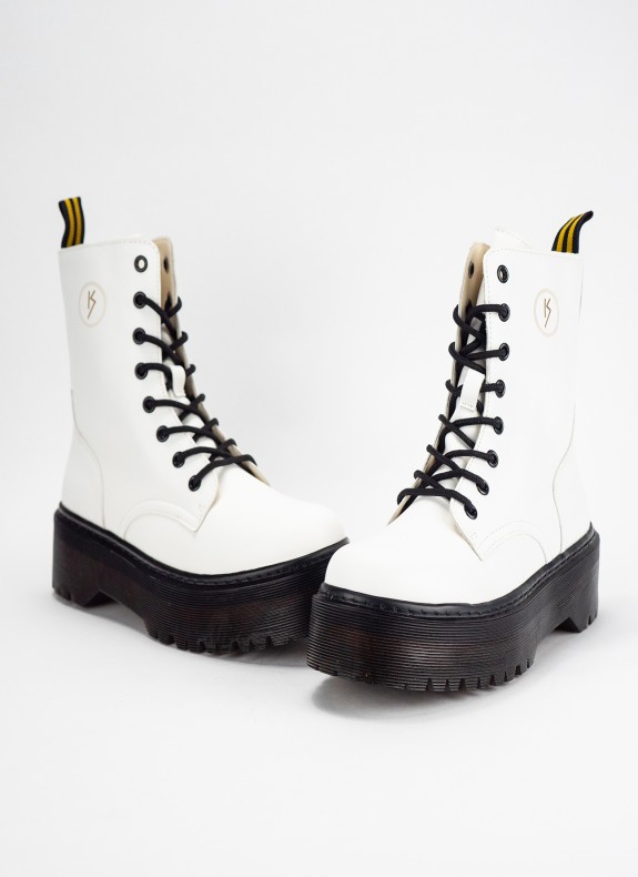 Botines KESLEM em cor branca para mulher