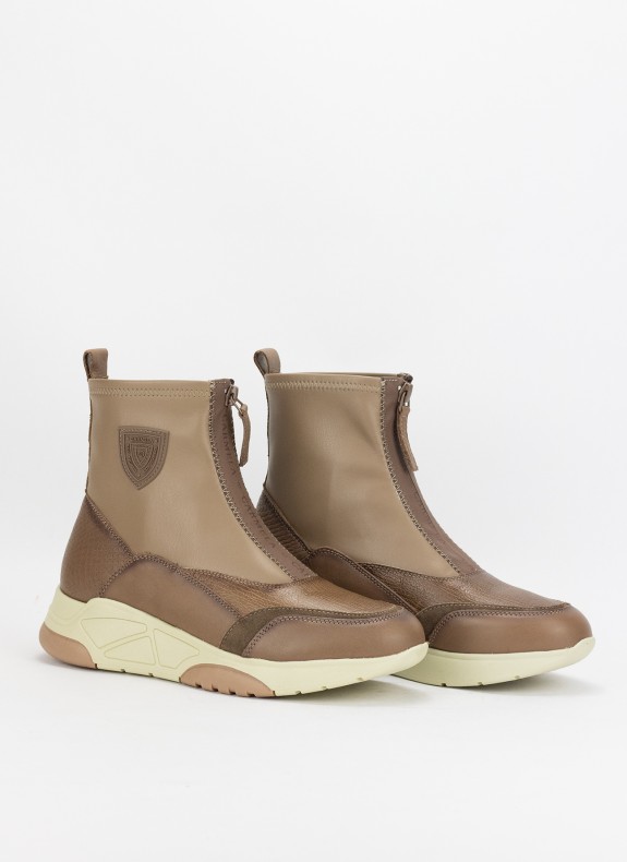 Botines CARMELA em cor taupe para mulher