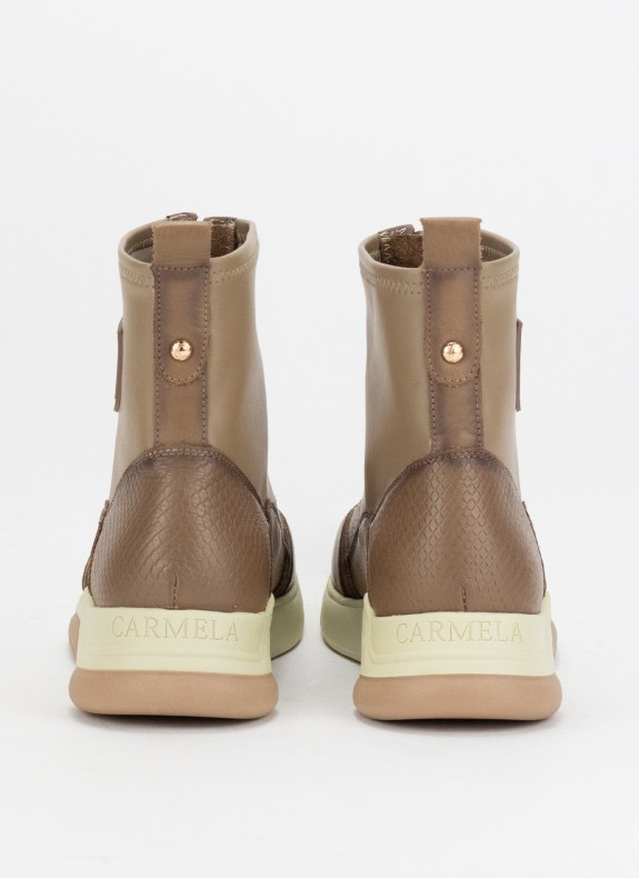 Botines CARMELA em cor taupe para mulher