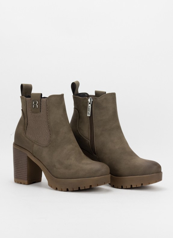 Botines REFRESH en color taupe para mujer