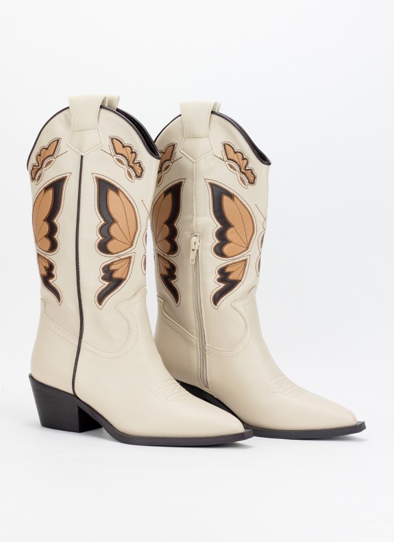 Botas Cowboy Keslem M3762 beige