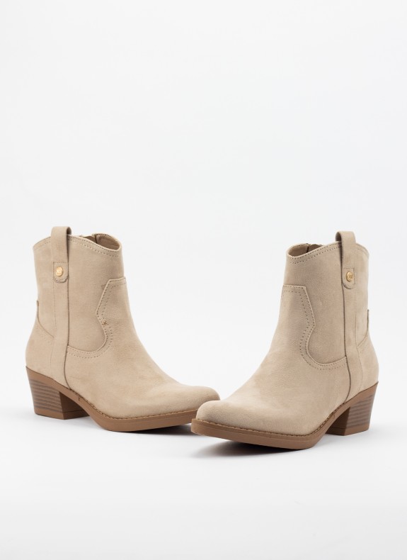 Bottines XTI de couleur beige pour femme