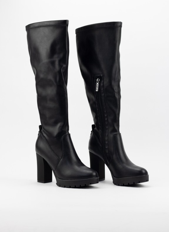 Bottes REFRESH de couleur noire pour femme