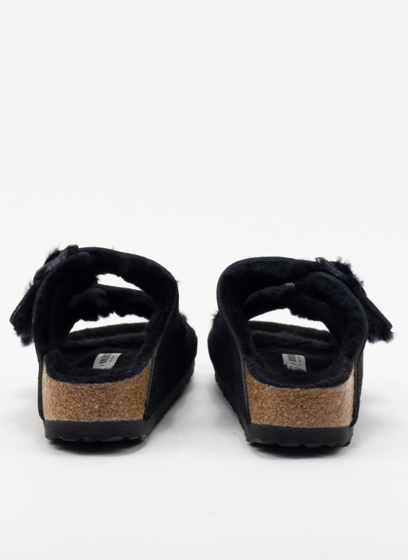 Sandalias Birkenstock Arizona Suede Leather preto
