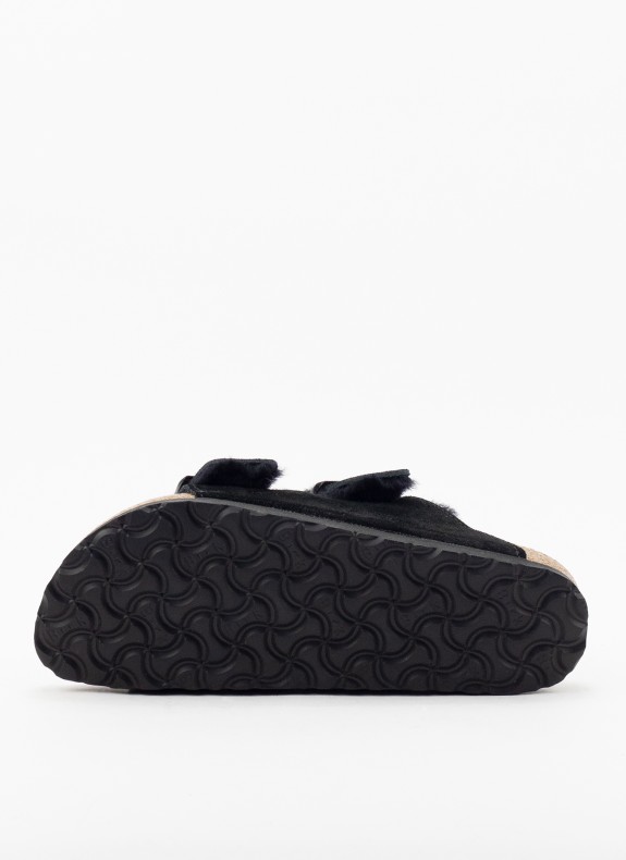 Sandalias Birkenstock Arizona Suede Leather preto