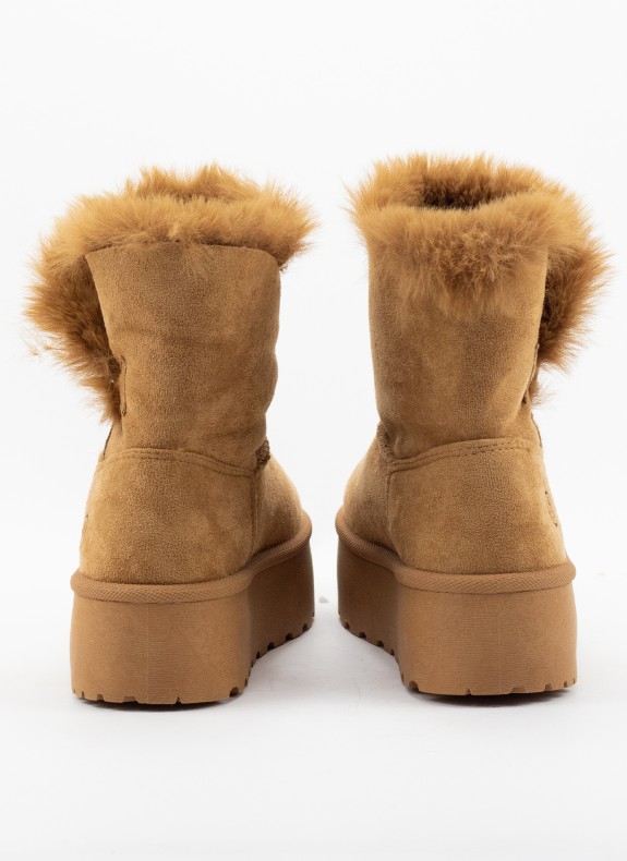 Bottines KESLEM de couleur camel pour femme