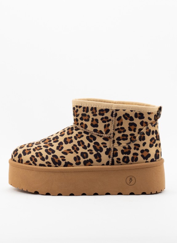 Bottines KESLEM en couleur léopard pour femme