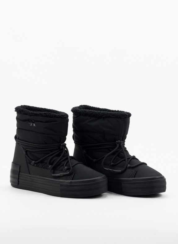 BOTINES CALVIN KLEIN BOLD VULC FLATF SNOW BOOTWN NEGRO