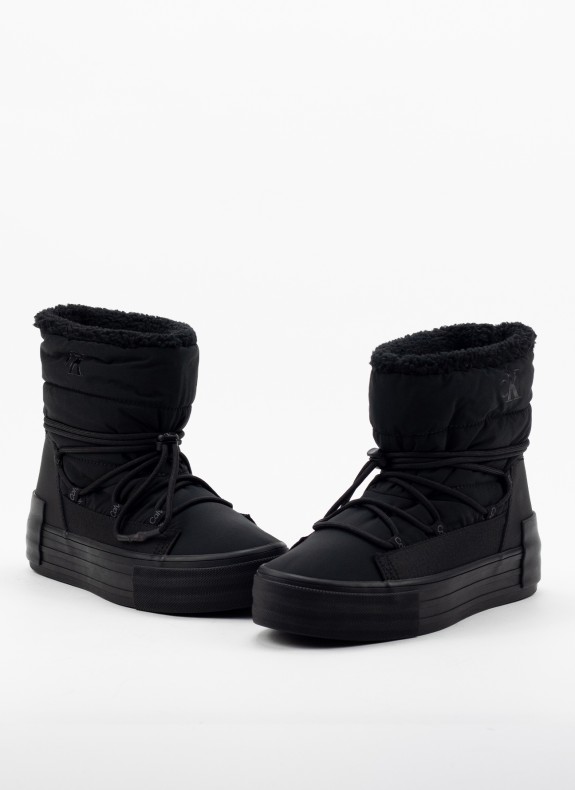 BOTINES CALVIN KLEIN BOLD VULC FLATF SNOW BOOTWN NEGRO