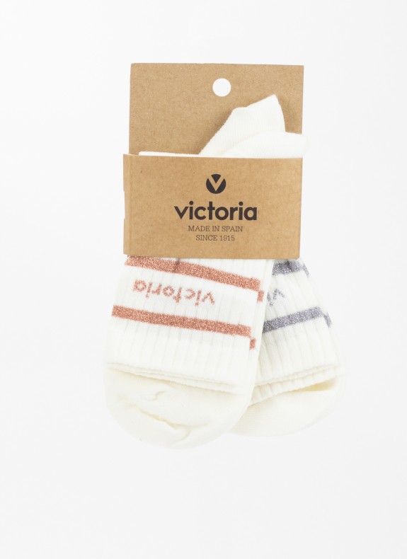 Calcetines Victoria algodón Bl-Lurex