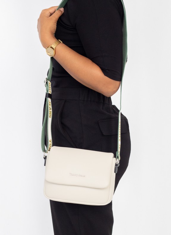 BOLSO TOMMY HILFIGER TJW CITY GIRL FLAP CROSSOVER BEIGE