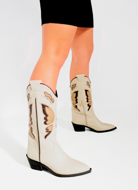 Botas Cowboy Keslem M3762 beige