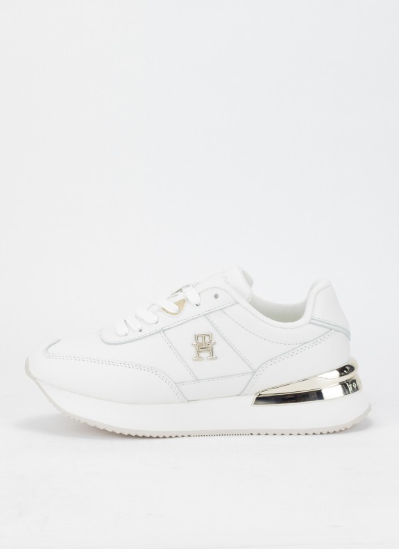ZAPATILLAS TOMMY HILFIGER TH ELEVATED FEMININE RUNNER HW BLANCO