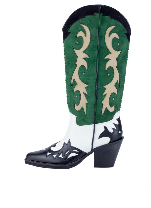 Botas Cowboy Keslem Maria verde