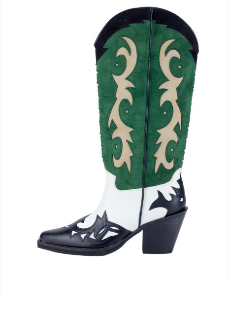 Botas Cowboy Keslem Maria verde