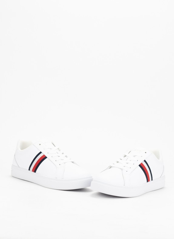 Zapatillas TOMMY HILFIGER Essential Court Sneaker Stripes blanco