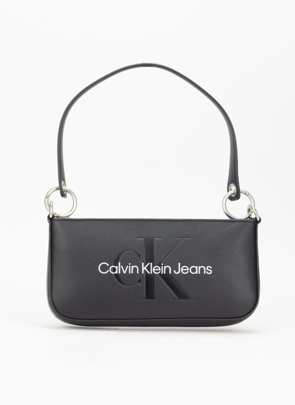 Bolso Calvin Klein Sculpted Shoulder Pouch25 Mono negro