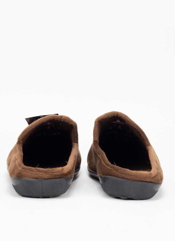Chaussons Maison KESLEM CHAUSSURES de couleur marron pour homme