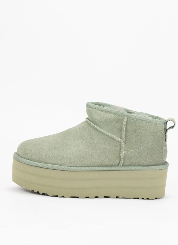 Bottines Ugg Classic Ultra Mini Platform vertes