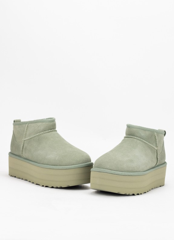 Botines Ugg Classic Ultra Mini Platform verde