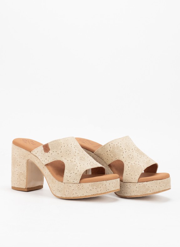 Sandalias Popa Padawan Grabado beige