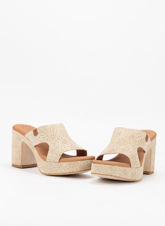 Sandalias Popa Padawan Grabado beige