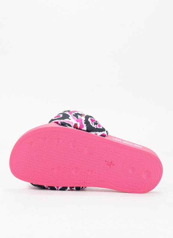 Chanclas Love Moschino JA28312 rosa
