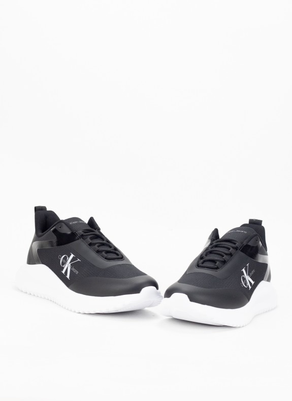 Zapatillas Calvin Klein Eva Runner Low Lace ML Mix negro