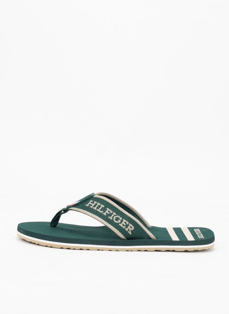 Chanclas Tommy Hilfiger Sporty Hilfiger Beach Sandal verde