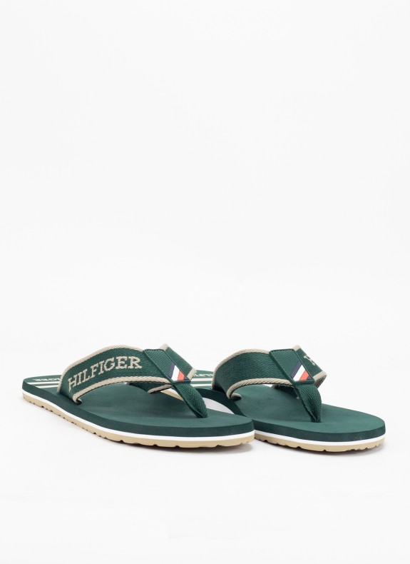 Chanclas Tommy Hilfiger Sporty Hilfiger Beach Sandal verde