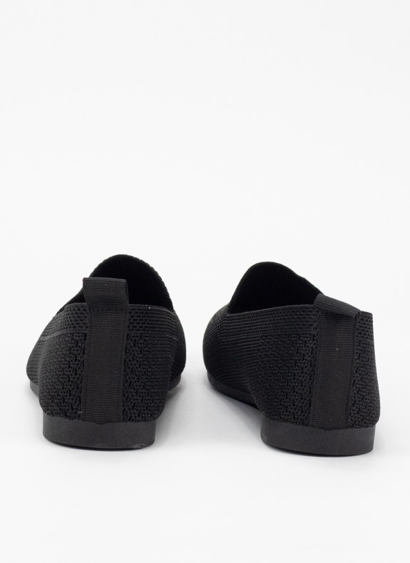 Zapatos Keslem Mocasín Tejido negro