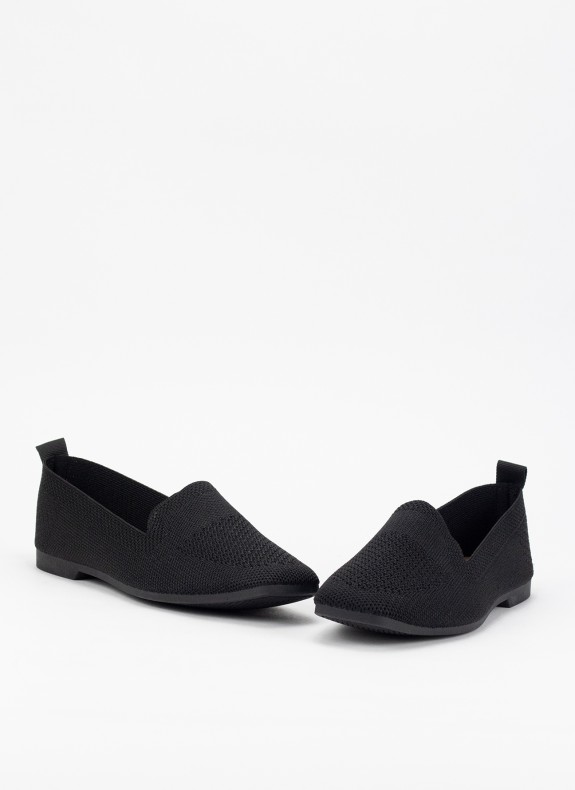 Zapatos Keslem Mocasín Tejido negro