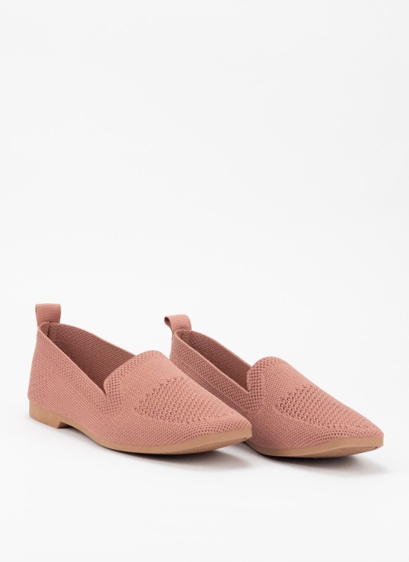 Zapatos Keslem Mocasín Tejido rosa