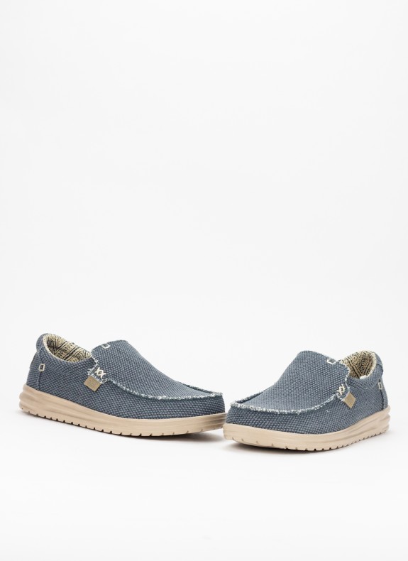 Chaussures Dude Mikka tressées bleues
